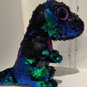 Ty crunch flippables Sequin Dinosaur Plush Toy